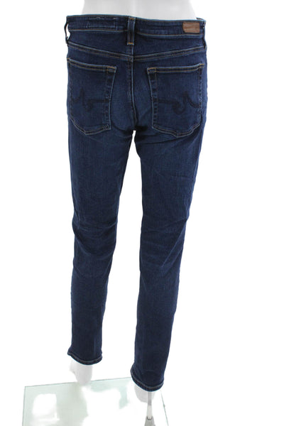 AG Womens Skinny Straight Dark Blue Jeans Size 30