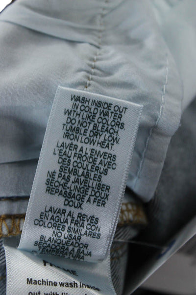 Frame Womens Skinny Jeans Dark Blue Mid Rise Button Size 29