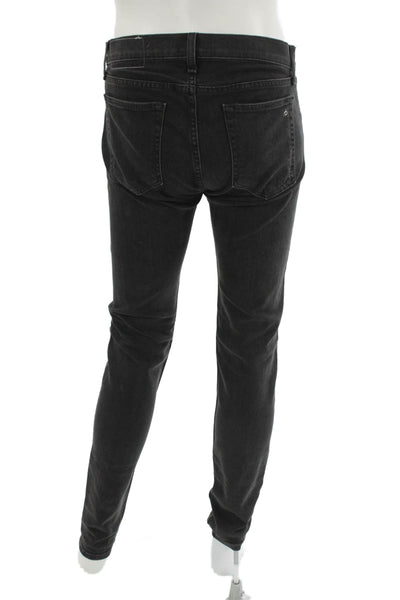 Rag & Bone Mens Skinny Jeans Black Button Fly Size 32