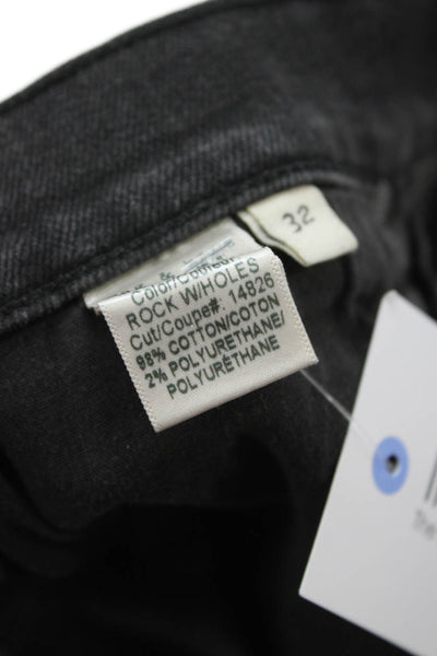 Rag & Bone Mens Skinny Jeans Black Button Fly Size 32