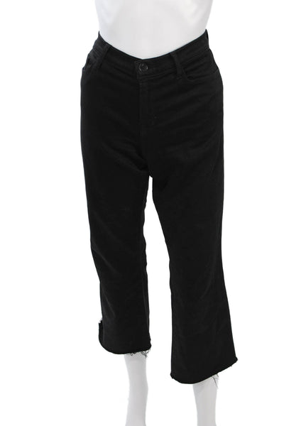 J Brand Women Cropped Black Mid Rise Jeans Size 29
