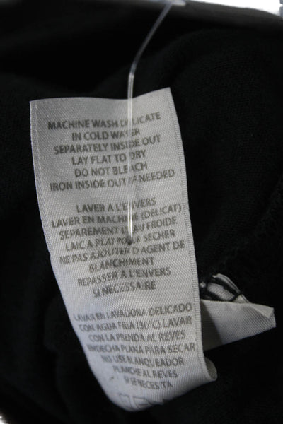 Philanthropy Womens Black Basic Long Sleeve T-Shirt 100% Cotton Size M