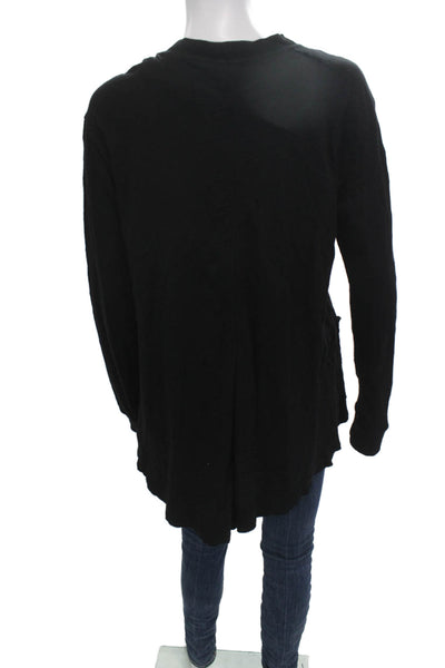 Wilt Womens Cardigan Black V-Neck Button 100% Cotton Long Sleeve Size M