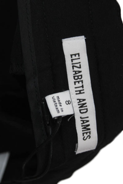 Elizabeth & James Women Paperbag Dress Pants Black Buckle Size 8