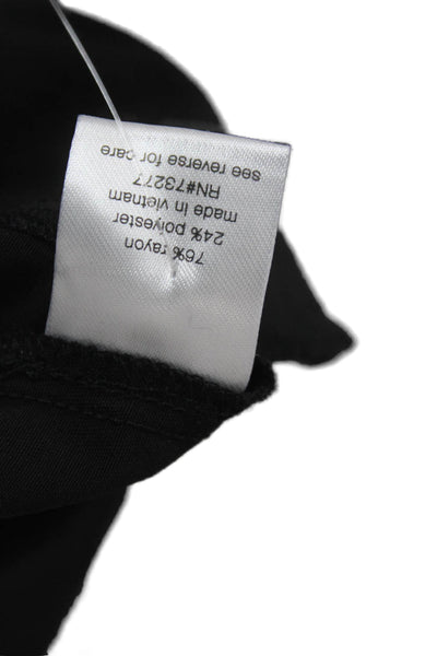 Elizabeth & James Women Paperbag Dress Pants Black Buckle Size 8