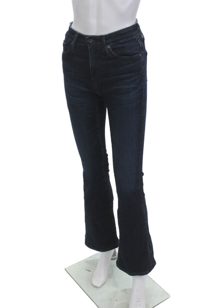 AG Adriano Goldschmied Womens Bootcut Flared Jeans Dark Blue Size 24