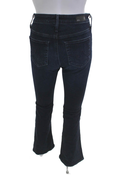 AG Adriano Goldschmied Womens Bootcut Flared Jeans Dark Blue Size 24