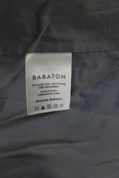 Babaton Womens Gray Herringbone Wool Blazer Size 00 Petite