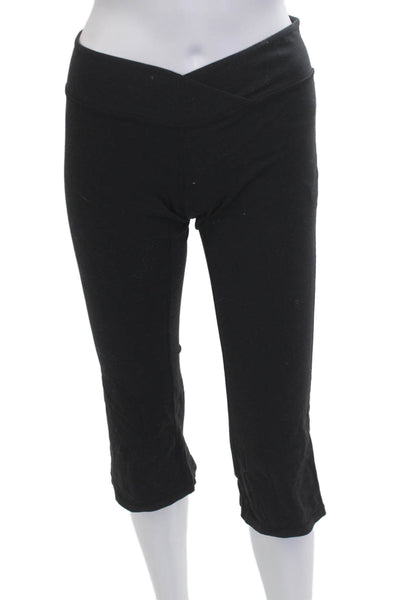 Lucy Womens Cropped Capri Pants Black Size S