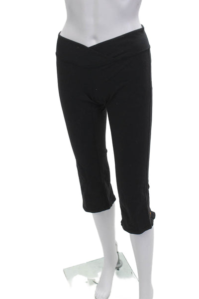 Lucy Womens Cropped Capri Pants Black Size S