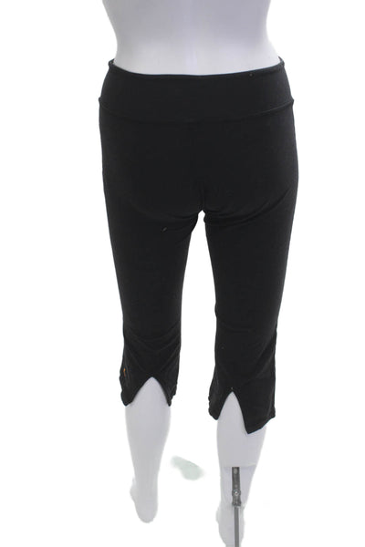 Lucy Womens Cropped Capri Pants Black Size S