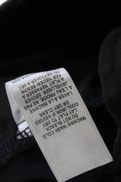 Frame Womens Cropped Dark Blue Button Stretch Pants 27in Inseam Size 30