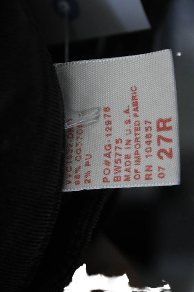 AG Women Black Jegging Pants 98% Cotton Button Size 27