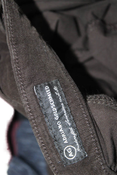 AG Women Black Jegging Pants 98% Cotton Button Size 27