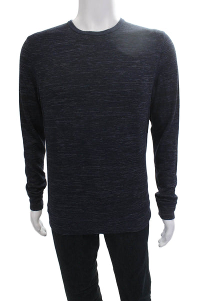 Karl Lagerfeld Mens Pullover Sweater Dark Blue Long Sleeve Crew Neck Size M