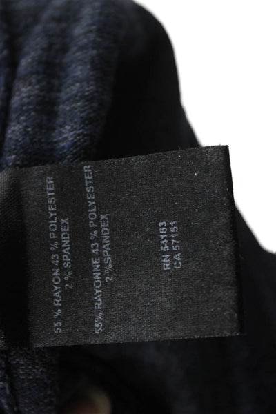 Karl Lagerfeld Mens Pullover Sweater Dark Blue Long Sleeve Crew Neck Size M