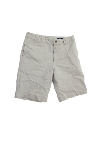 Polo Ralph Lauren Boys Flat Front Button Waist Chino Shorts Beige Size 16