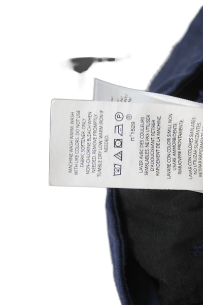 Polo Ralph Lauren Boys Flat Front Button Waist Shorts Navy Blue Size 16