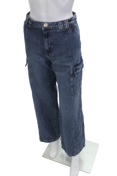 Hudson Womens Dark Blue Wide Leg Jeans Size 29