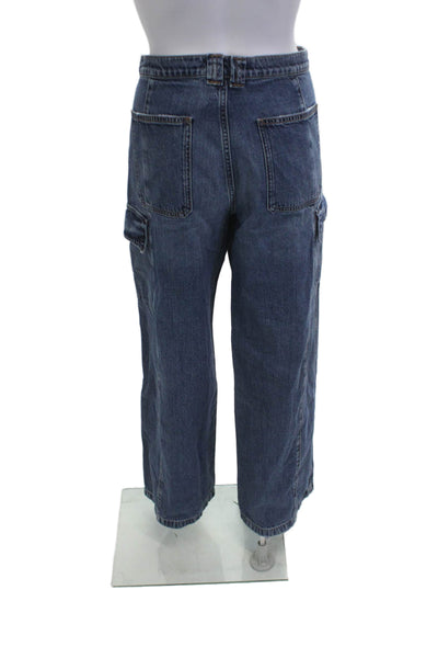 Hudson Womens Dark Blue Wide Leg Jeans Size 29