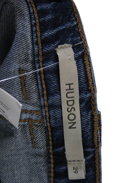Hudson Womens Dark Blue Wide Leg Jeans Size 29