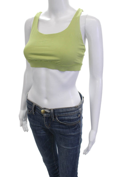 Lululemon Womens Strappy Back Sports Bra Green Size 8