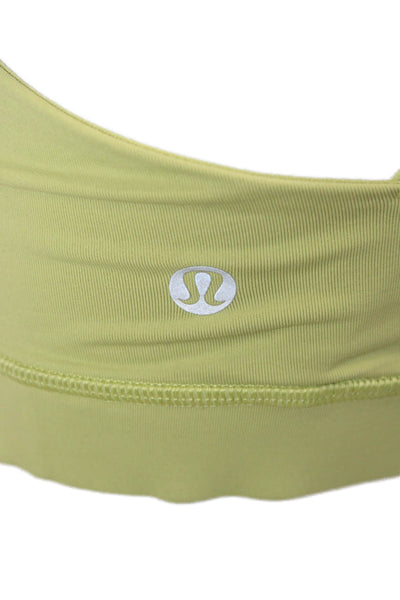 Lululemon Womens Strappy Back Sports Bra Green Size 8