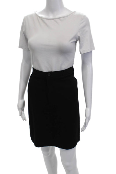 Ralph Ralph Lauren Womens Straight Pencil Skirt Black Polyester Size 6