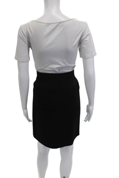 Ralph Ralph Lauren Womens Straight Pencil Skirt Black Polyester Size 6