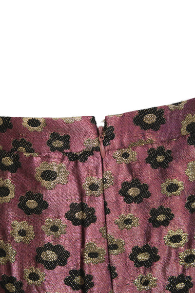 J Crew Collection Womens Pink Floral Pencil Skirt Juniors Size 6