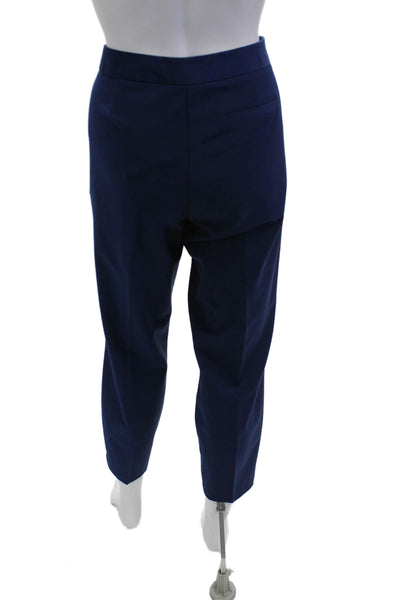 Twinset Womens Ankle Dress Pants Dark Blue Wool Blend Size 44