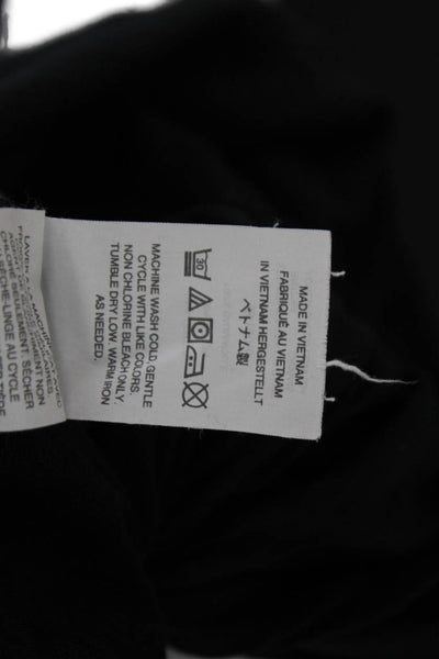 J Crew Womens V-Neck Short Sleeve Basic T-Shirt Black 100% Cotton Size XL