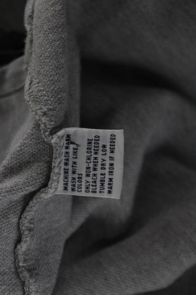 Polo Ralph Lauren Mens Short Sleeve Collared Solid Gray Cotton Polo Size XL