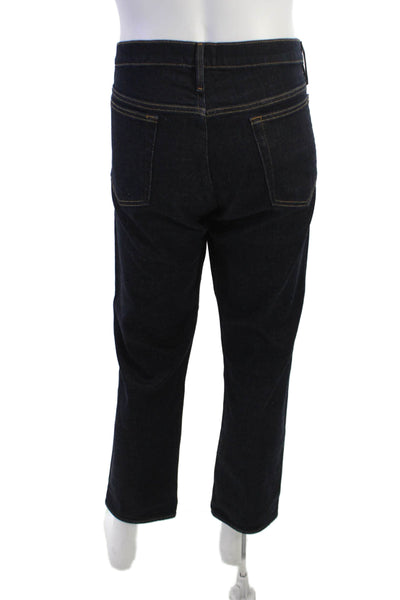Frame Mens Straight Jeans Dark Blue Button 95% Cotton Inseam 30 Size 38