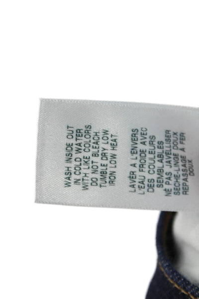 Frame Mens Straight Jeans Dark Blue Button 95% Cotton Inseam 30 Size 38