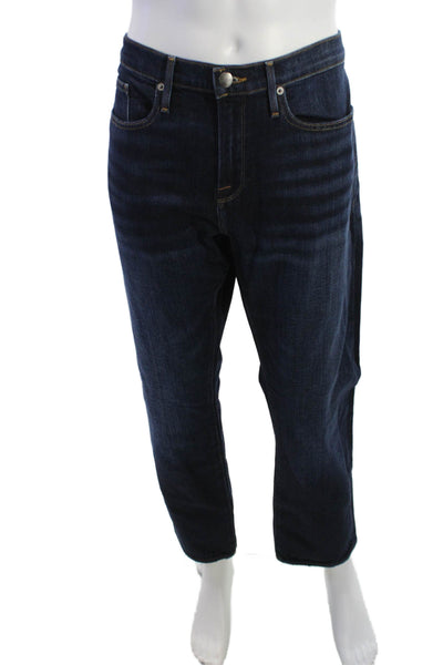Frame Mens Straight Jeans Dark Blue Size 38