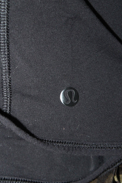 Lululemon Women Black Nylon Long Sleeve Tunic Round Neck Size M