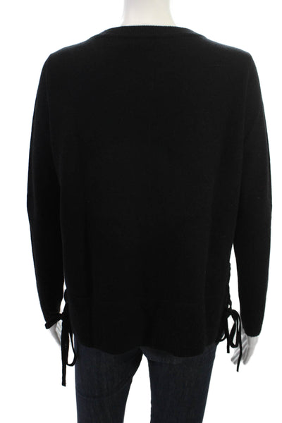 Dtlm Repeat Women Pullover Sweater Black Wool Cashmere Size XS