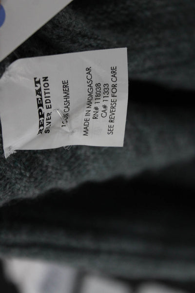 Repeat Womens 100% Cashmere Mock Neck Pullover Sweater Dark Gray Size S