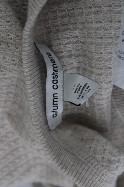 Autumn Cashmere Womens Cashmere Pullover Crew Neck Beige Long Sleeve Size XS