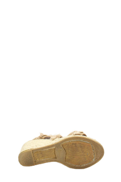Castaner Womens Strappy Espadrille Wedge Sandals Brown Size 38 8