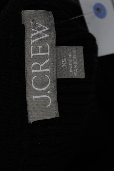 J Crew Womens Basic Collared Short Sleeve Black Polo Size XS