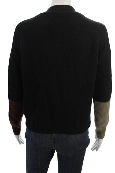 One Grey Day Womens Cardigan Black Cashmere V-Neck Button Long Sleeve Size XS