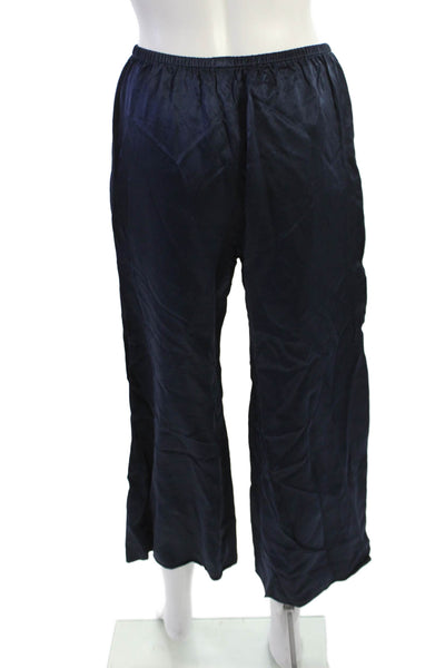 J Crew Women Cropped Pants Dark Blue Size PM