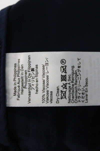 J Crew Women Cropped Pants Dark Blue Size PM