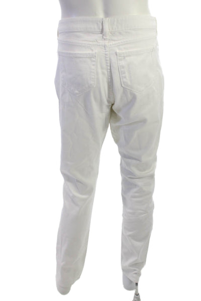 Monfrere Mens Classic White Cotton Blend Pants Size 36