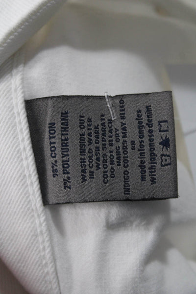 Monfrere Mens Classic White Cotton Blend Pants Size 36