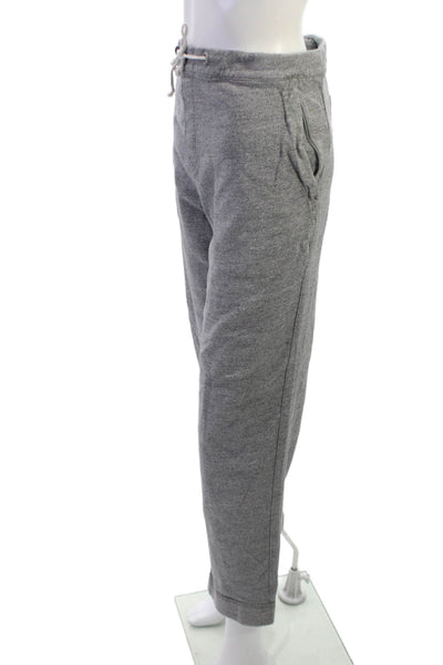J Crew Mens Jogger Sweatpants Gray Drawstring Cotton Size L