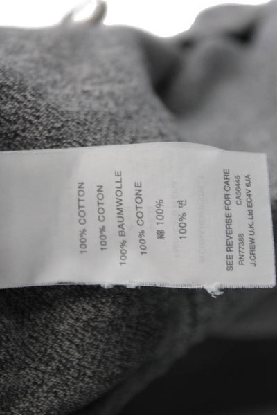 J Crew Mens Jogger Sweatpants Gray Drawstring Cotton Size L