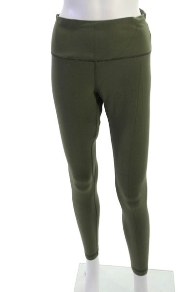 Lululemon Womens Ankle Jegging Army Green Nylon Size 10